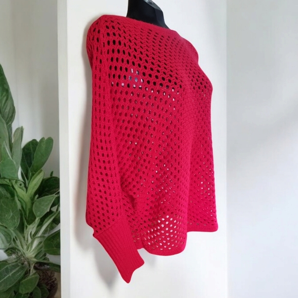 Alley & Gabby Open Knit Dolman Sleeve Soft & Cozy Sweater - Picture 3 of 7